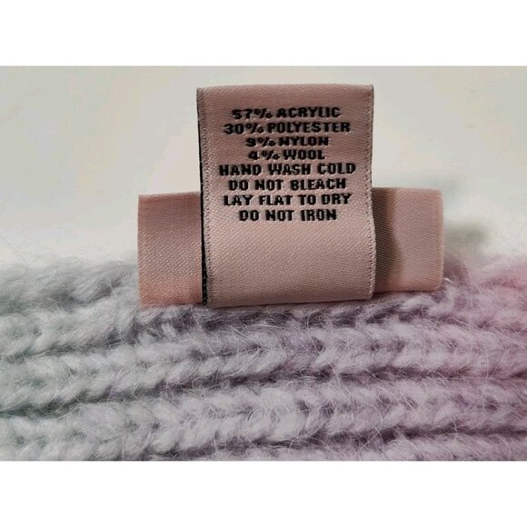 Juicy Couture Hombre Pastel Rainbow Knit Scarf 68x12 Soft - Picture 4 of 4